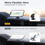 Rayhong Car Stand New Magnetic Folding Mobile Phone Stand For Rotating Dashboard Navigation For Cars