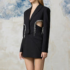 Midriff Outfit Top Temperament Slim-fitting Suit Women's