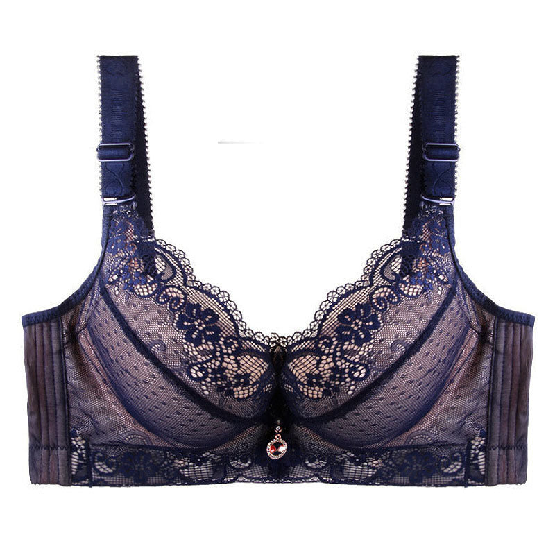 Fashion lace gather bra