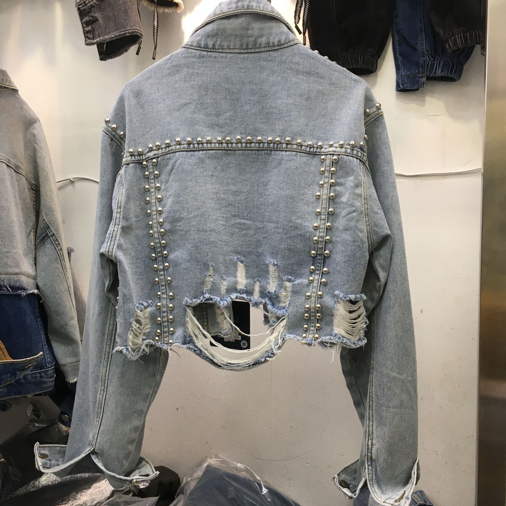 Heavy-duty Rivet-encrusted Denim Jacket