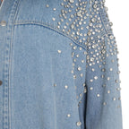 Irregular Washing Loose Denim Shirt Jacket