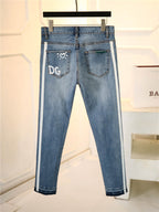 Womens Straight washed jeans