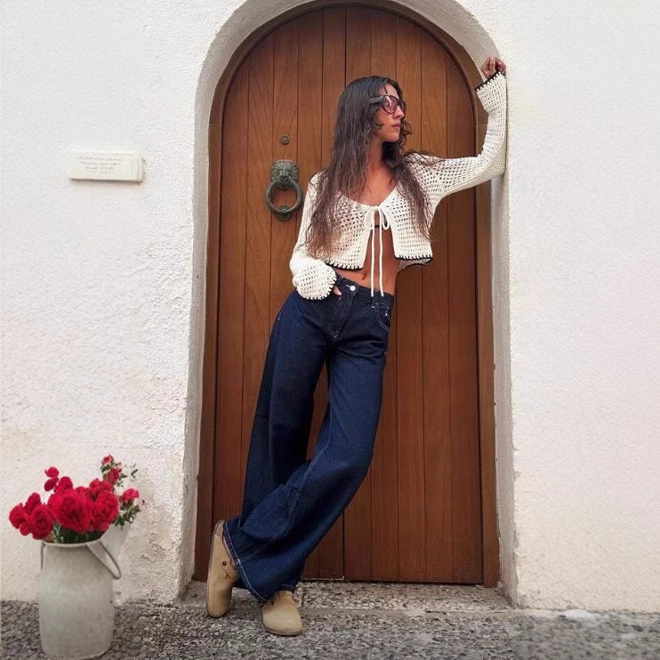 Early Autumn Mid Waist All-matching Straight Pants