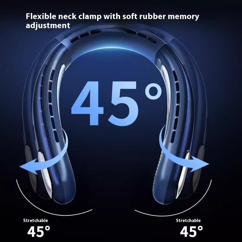 Usb Rechargeable Long Endurance Mute Leaf-free Halter Little Fan Portable Outdoor