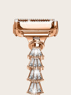 Metal Strap Stainless Steel Shell Diamond Universal