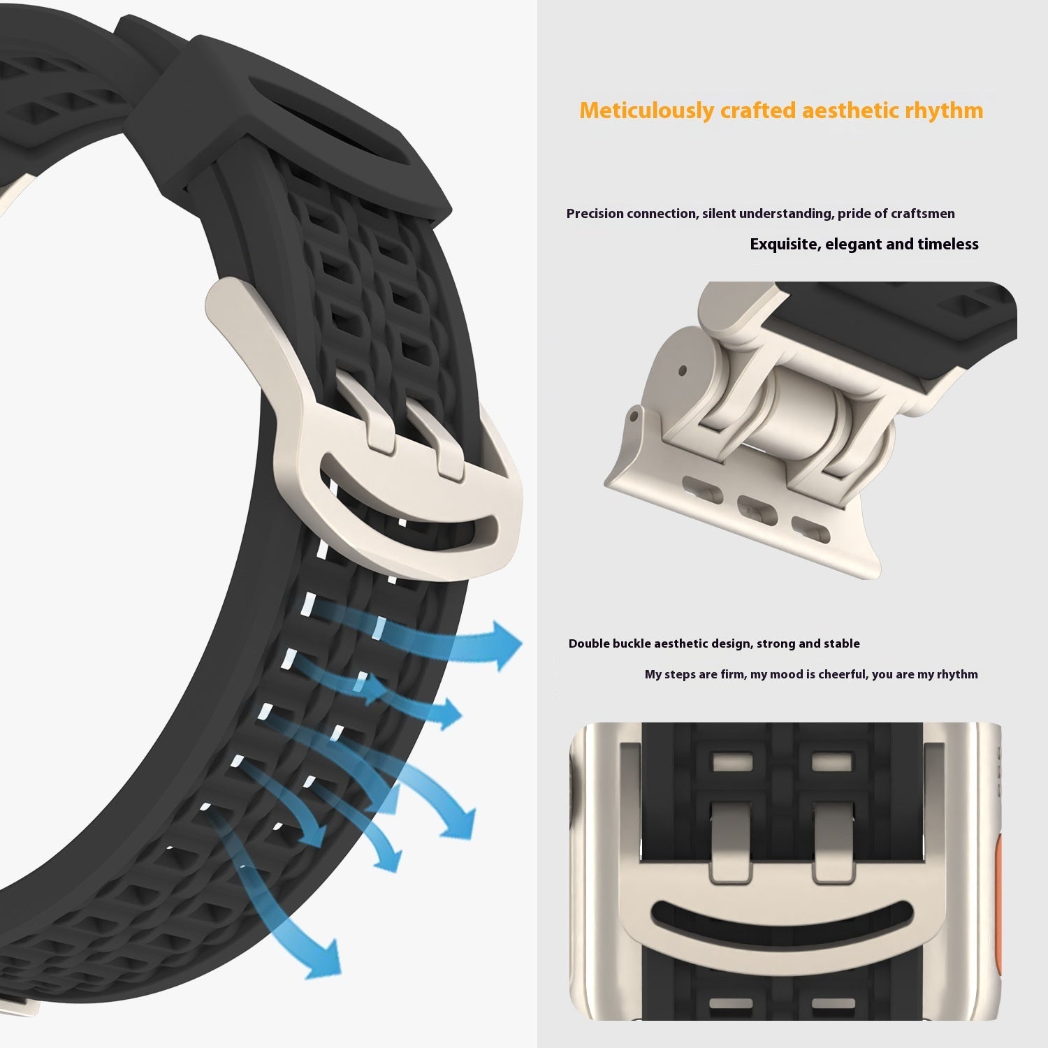 Watch Band 10 Generation Ultra2 Mech Metal Silicone Strap