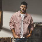 Fashion American Classic Vintage Denim Jacket Men