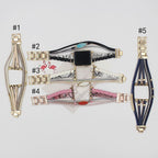 Watch 38mm Silicone Strap Decorative Ring Letter ABC Smart Watch